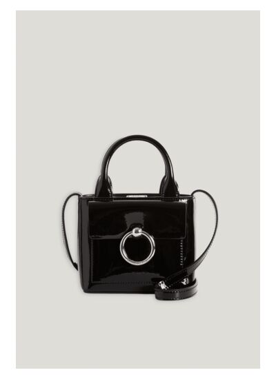 Mini sac Anouck cuir vernis noir