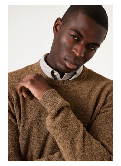 Men Sweater Brown