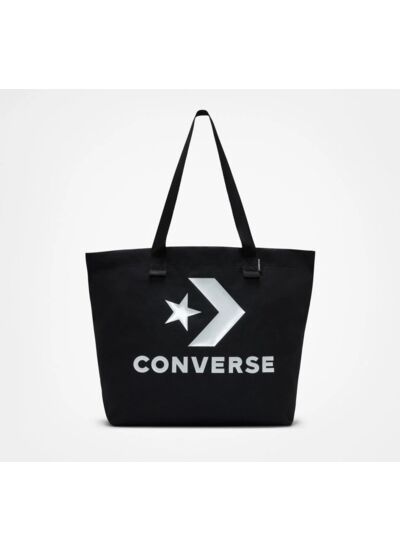 Star Chevron Tote Black/White