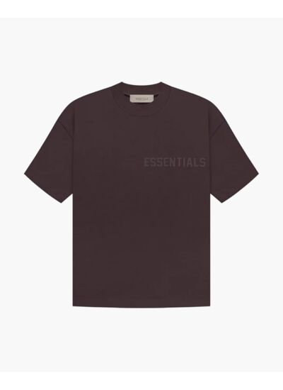 Essentials T-Shirt - Plum - Brown