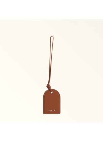 FURLA GIOVE LUGGAGE TAG - VITELLO SORRENTO