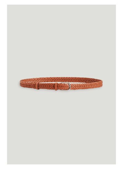 Ceinture tressée cuir