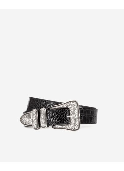 Ceinture Large Imprime Croco