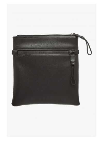 MAN'S FLAT CROSSBODY - NERO