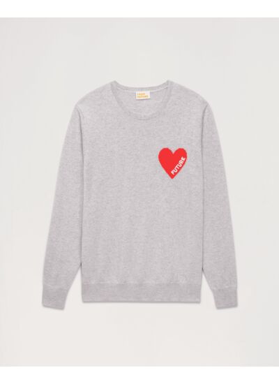 Pull Col Rond Coeur