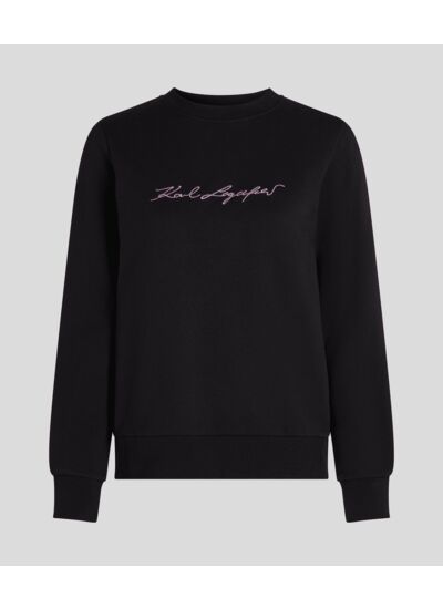 TONAL SIGNATURE EMBROIDERY SWEAT FEMME