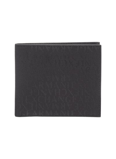 MAN'S BIFOLD W/COIN - BLACK/TANNIN