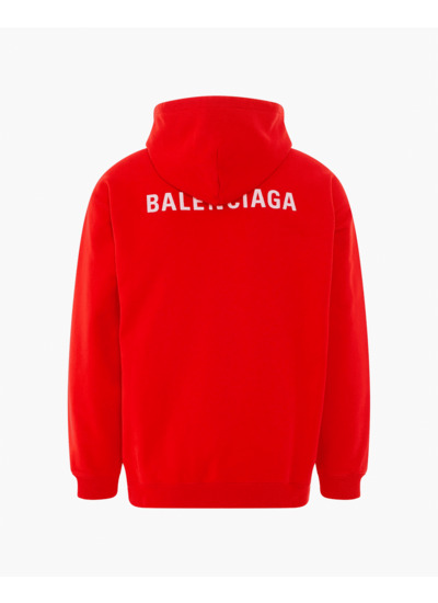 Balenciaga Medium Fit Hoodie 'Bright Red/White'