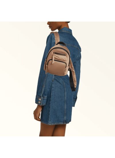 GAIA MINI BACKPACK - TESSUTO NYLON SATIN PADDED