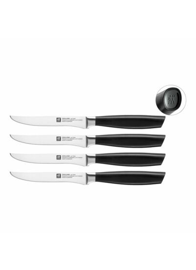 Couteaux à steak 4-pcs, Noir