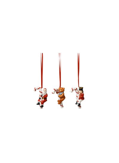 Nostalgic Ornaments Orn. Santa, Teddy, rocking horse 3pcs.