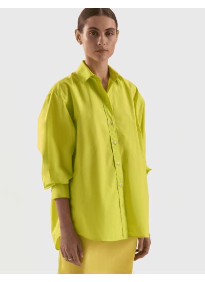 Chemise oversize Delina jaune