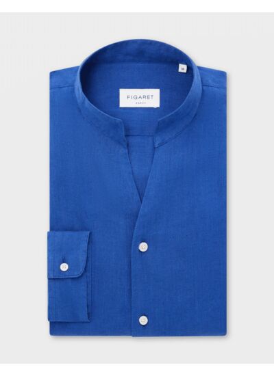 Chemise Carl en lin bleu