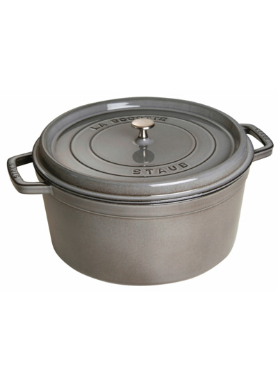 Cocotte second choix 30 cm, Rond(e), Gris graphite, Fonte