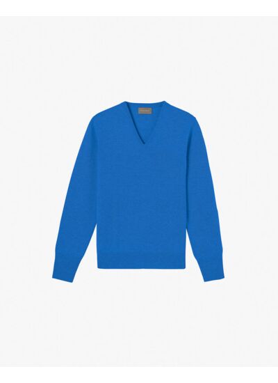 Pull V classique - Homme - BLEU DE FRANCE