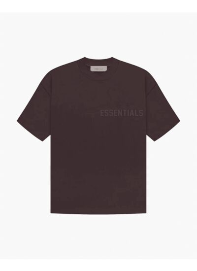 Essentials T-Shirt - Plum - Brown