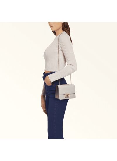 VENERE MINI CROSSBODY - VITELLO ANDROMEDA METAL