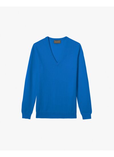 Pull V classique - Femme - BLEU DE FRANCE