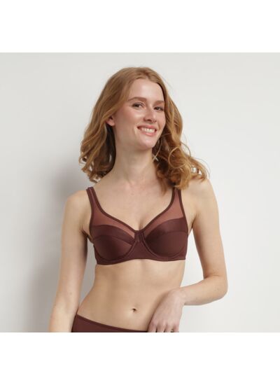 Soutien-Gorge Emboitant Avec Armatures Cacao Intense Generous Dim Soutien-Gorge