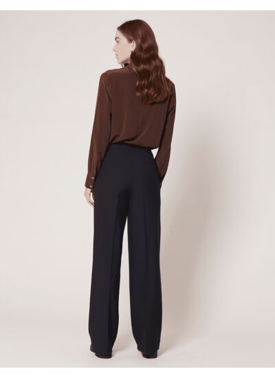 Pantalon Pilora-Pantalon palazzo marine