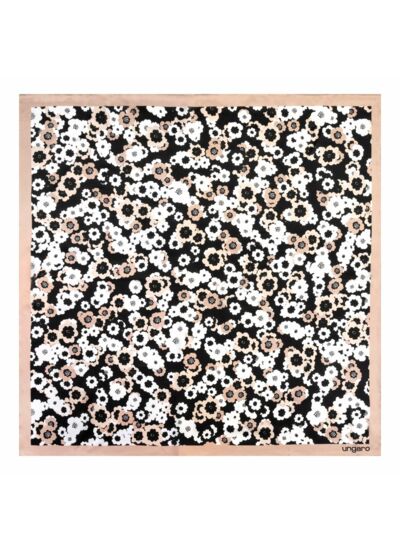 Foulard soie Chiara Beige -  90 cm x 90 cm