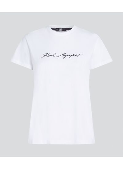 BIG SIGNATURE LOGO T-SHIRT FEMME