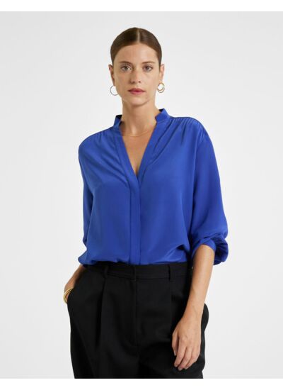 Blouse Léna bleu intense