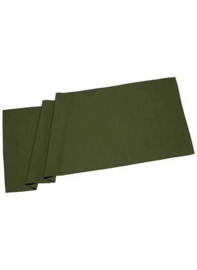 Textil Uni TREND chemin de table vert foncé, 50 x 140 cm