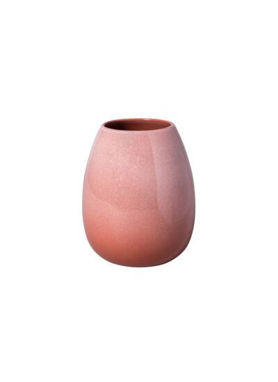 Perlemor Home - Grand vase, rose pâle, en porcelaine haut de gamme