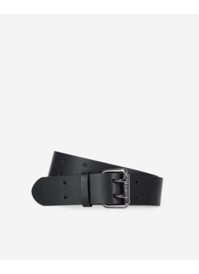 Ceinture En Cuir Avec Boucle Double Ardillons