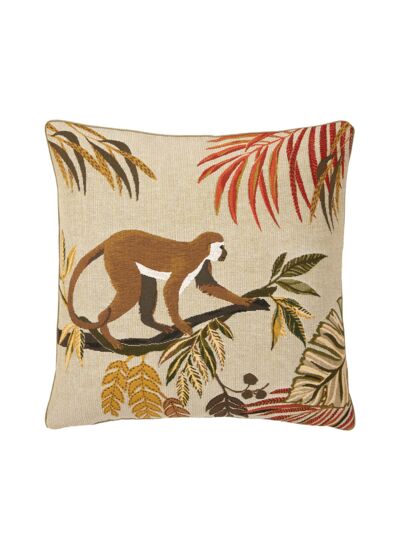 Yves Delorme - Housse de coussin en tapisserie de coton beige, Pasha