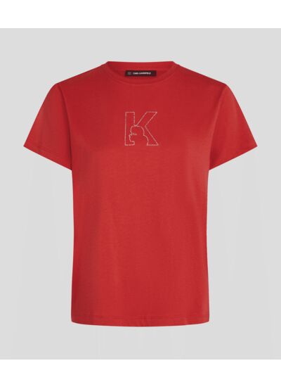 K/LOGO RHNSTN T-SHIRT FEMME