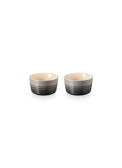 Set de 2 ramequins 240ml en céramique flint