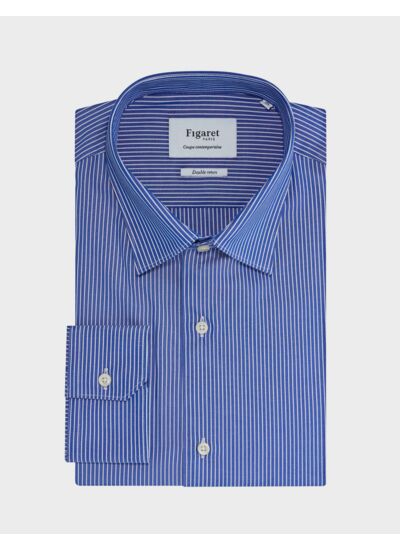 Chemise Contemporaine à rayures bleues