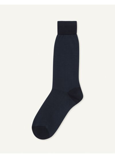 Chaussettes en double fil d'Ecosse bleu