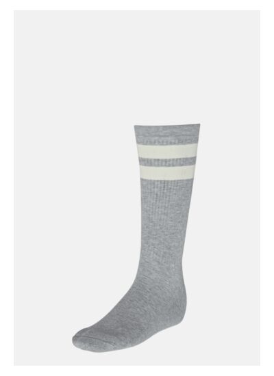 Chaussettes À Deux rayures En Coton Mélangé