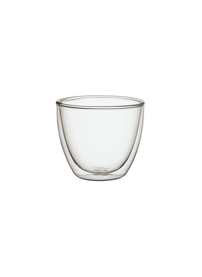 Manufacture Rock - Gobelet double paroi, rond, transparent, en verre borosilicate