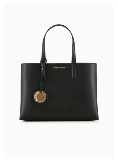 Sac Tote Double Main-Nero/Nero