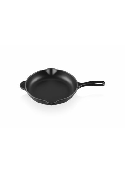 Skillet rond 23cm en fonte émaillée noire