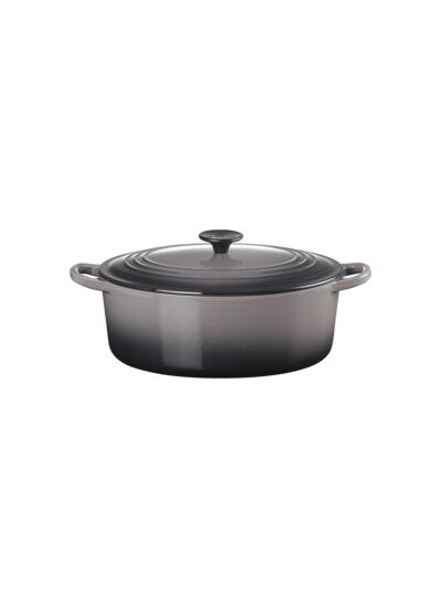 Cocotte ovale 29cm en fonte émaillée flint