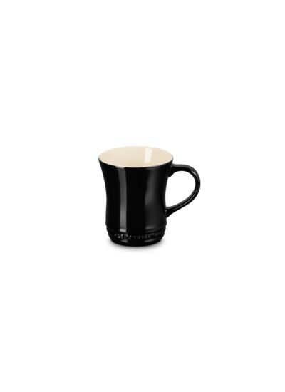 Mug à thé en céramique 290ml noir brillant