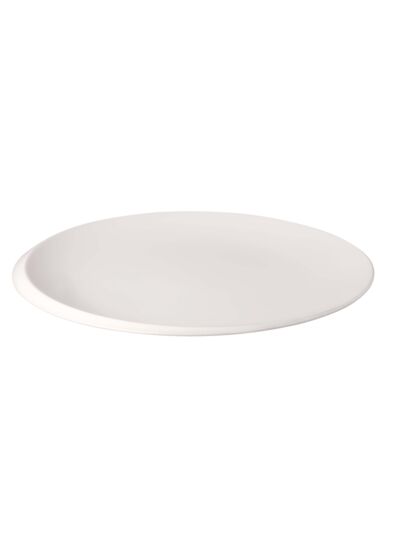 NewMoon - Grande assiette blanche, en porcelaine haut de gamme