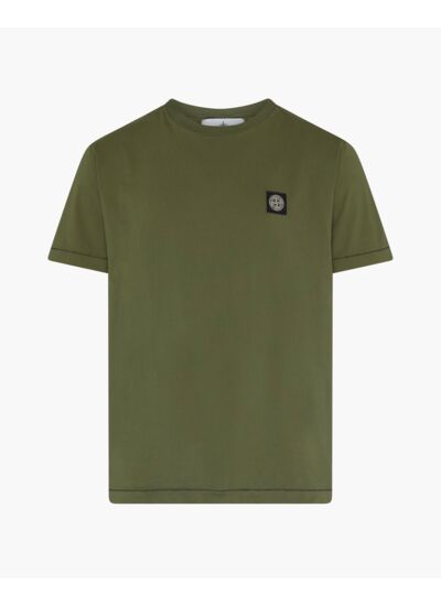 Stone Island T-Shirt patch olive green