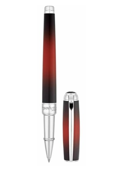 Gamme Orfèvre - Stylo roller Atelier Sunburst Rouge - palladium