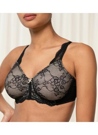 Contouring Sensation W01 - Soutien Gorge Minimizer - 0004-NOIR