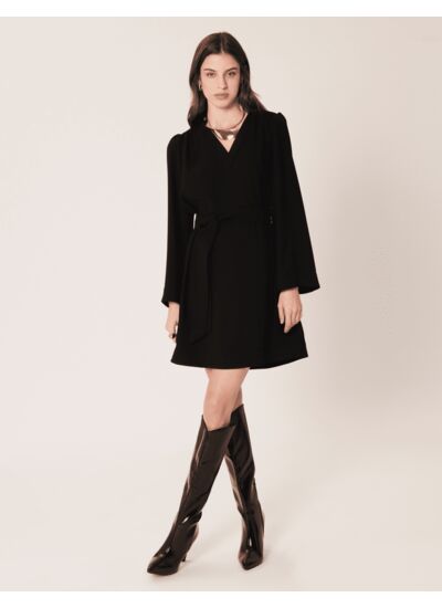 Robe Retilia Noir en Polyester