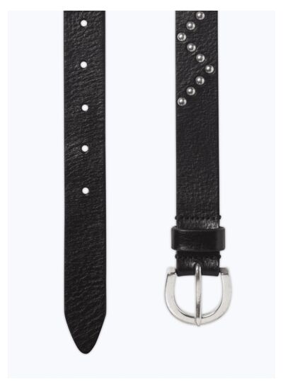 Ceinture à clous en cuir de vachette