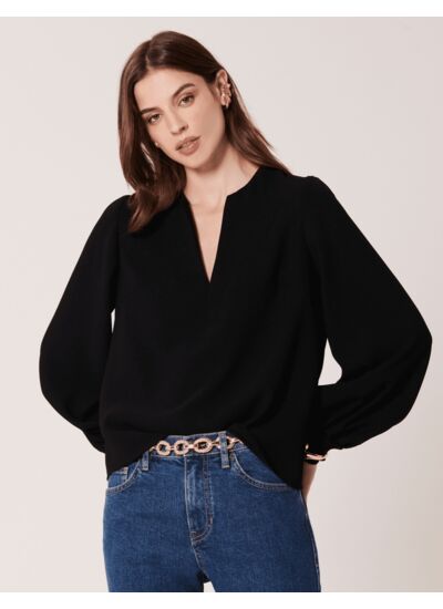 Blouse Tabecara Noir en Polyester