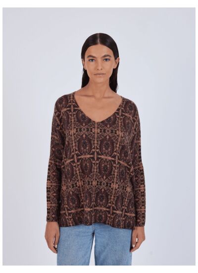 Pull poncho slave Minena FAUVE