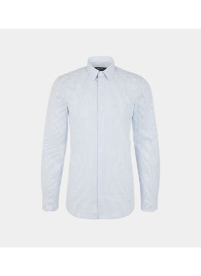 Chemise slim Sh Mcaro coton bio carreaux - Galeries Lafayette